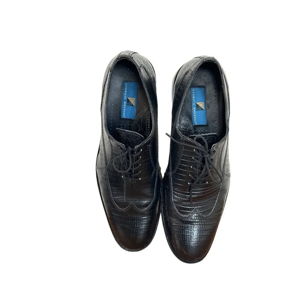 Giorgio Brutini Melby 100895 Mens Oxford Black Size 12 Sku 2658